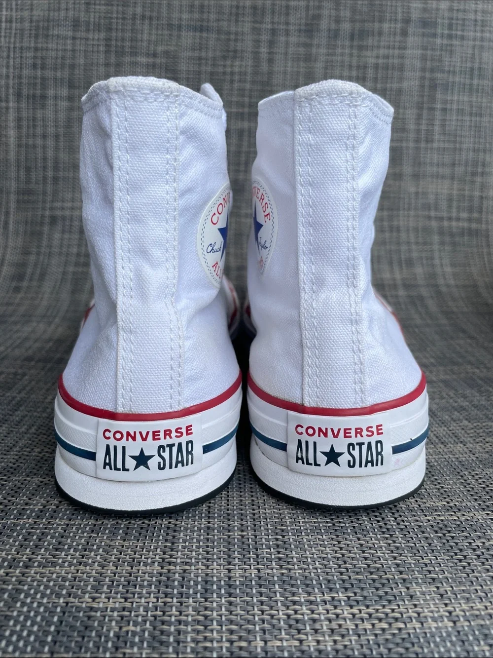 Converse Chuck Taylor All Star Lift Platform High-Top White Canvas Sneakers 5 Y